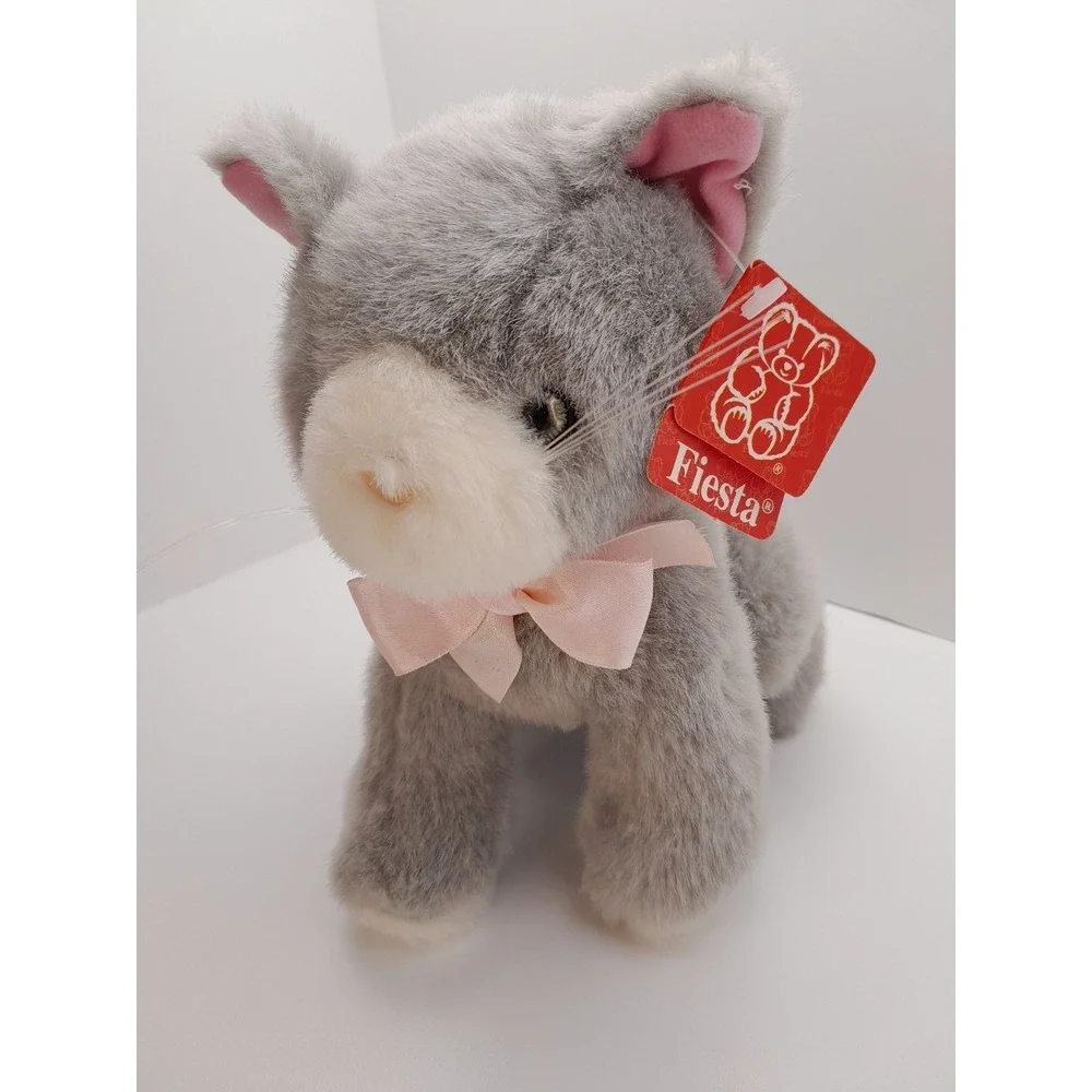 Fiesta Gray Cat Plush 8